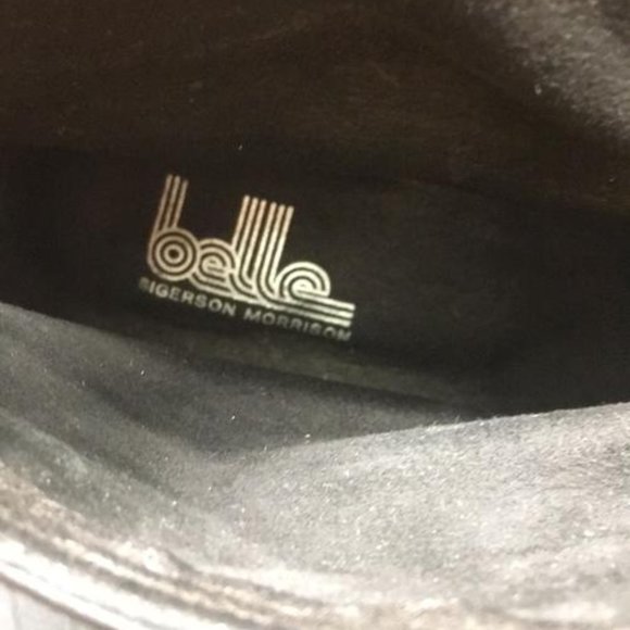 Sigerson Morrison Black Belle By Maxim Boots Wedge - Picture 10 of 12